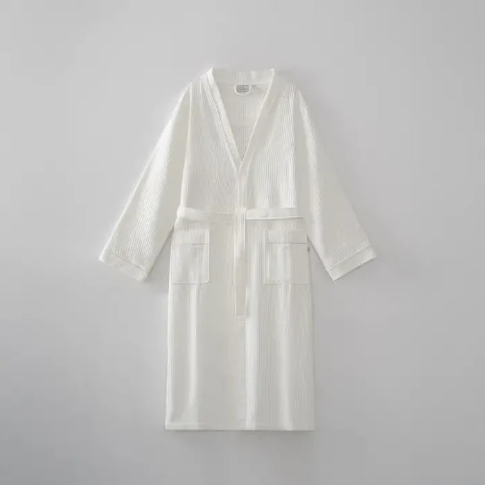 Ecocotton Alessa Erkek Bornoz Krem L