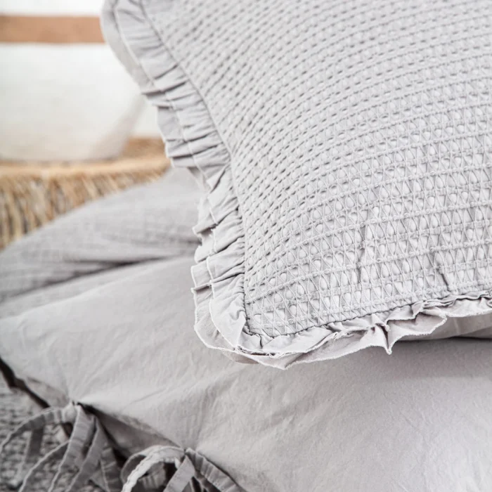 Ecocotton Ayda Çift Kişilik Nevresim Takımı Organik Pamuk Gri