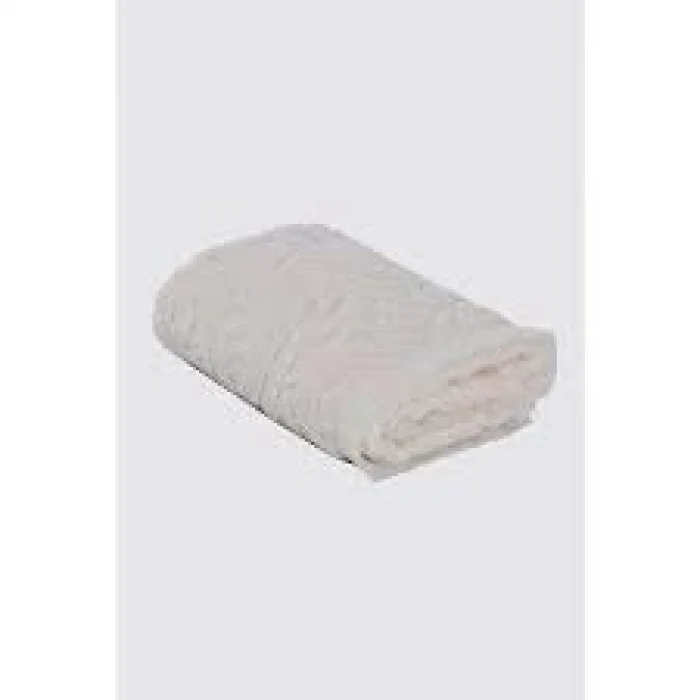 Ecocotton Elenora El Yüz Havlusu Penye Jakarlı Krem 50x90 Cm