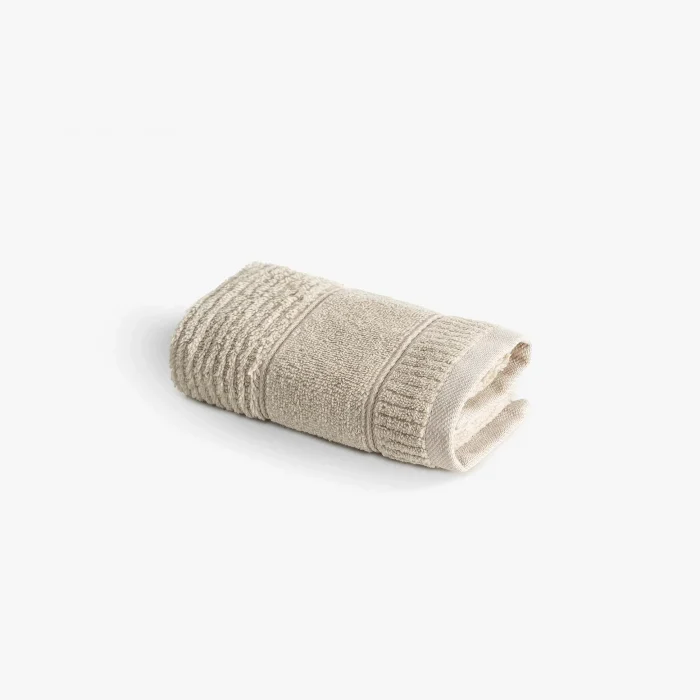 Ecocotton Eliza El Yüz Havlu Bej 30x50 Cm