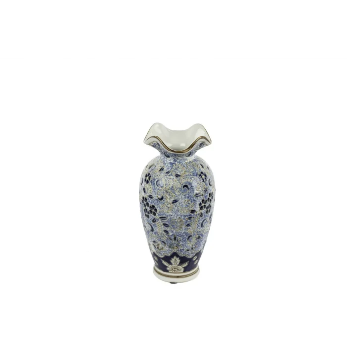 Mikasa Moor Blue Blanc Dek Vazo 13x23cm