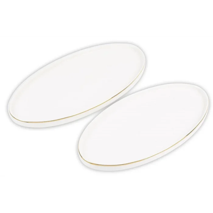 Mikasa Moor Gold Modern 2 li Kayık Tabak 31*16 cm -36*18 cm