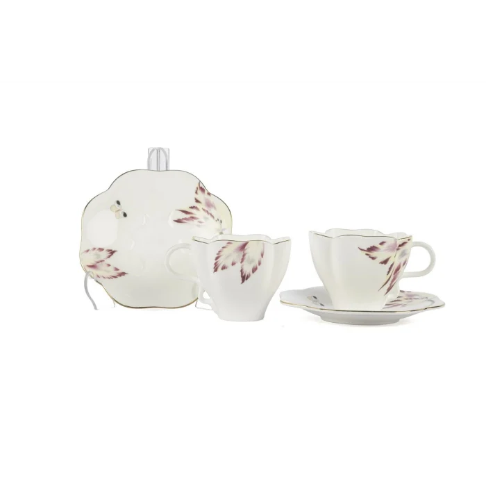 Mikasa Moor mariposa bloom 2li kahve fincan seti 100ml