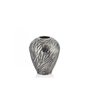 Lamedore Flower Vase Small Nıckell Antıque Vazo 25,5x30,5 cm