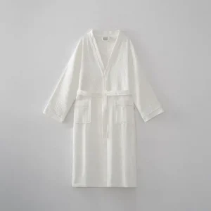 Ecocotton Alessa Erkek Bornoz Krem L