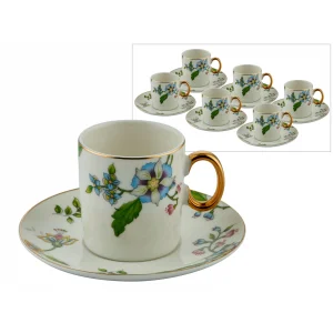 Lamedore Flower 6lı Kahve Fincan Seti