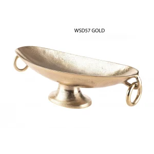Gold Uzun metal tabak 56*17cm