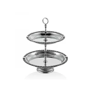 Lamedore Halatlı 2li Sunum Standı 26x26 Cm