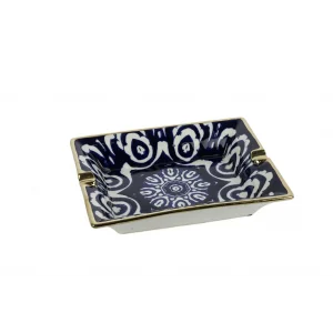 Mikasa Moor Blue Blanc Dek Tabak 22x17x5cm