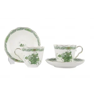 Mikasa Moor jardin de vert yeşil 2li kahve fincan seti100ml
