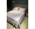 Rüya Pike Fırfırlı Pike Takımı Çift Kişilik Pembe