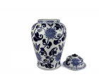 Mikasa Moor Blue Blanc Kapaklı Küp 38x60cm