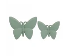 Aydınev 2li Set Kelebek Dekor 7x13 cm Yeşil