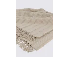 Ecocotton Riva Çift Kişilik Pike Örtüsü %100 Organik Pamuk Jakarlı Bej 220x240 Cm