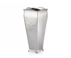 Lamedore Engrave Kare Gümüş Vazo 11*11*26 cm