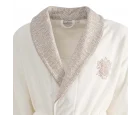 Ecocotton Vanya Aile Bornoz Seti Organik Pamuk Krem-Krem M/L