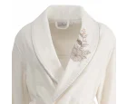 Ecocotton Vanya Aile Bornoz Seti Organik Pamuk Krem-Krem M/L