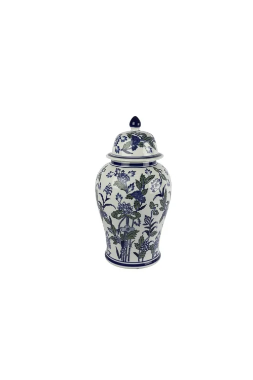 Mikasa Moor Blue Blanc Kapaklı Küp 26x46cm