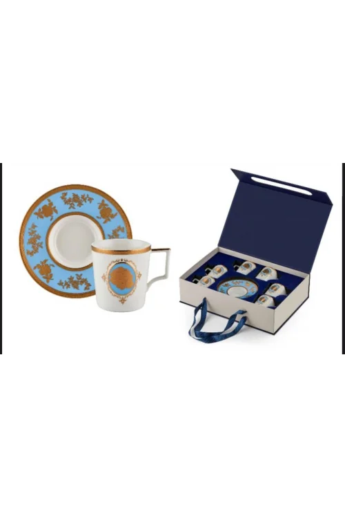 Rivadossi Stempa Venice Blue 6lı Fincan Seti