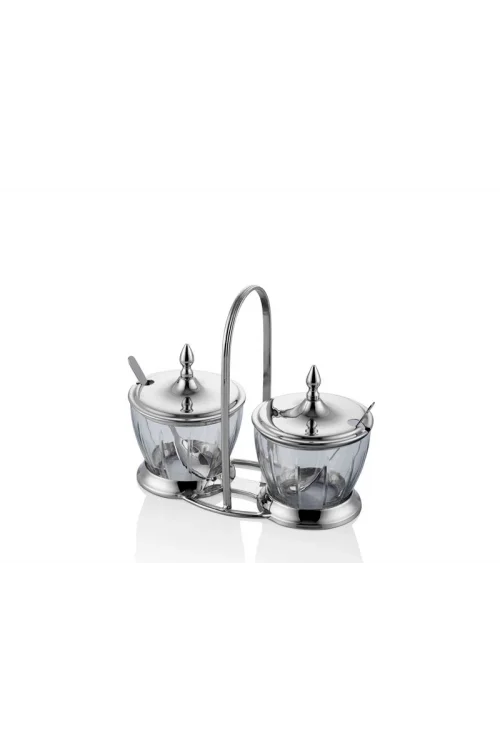 Lamedore Baharatlık Gümüş 2li Set 21,5x10x18 Cm