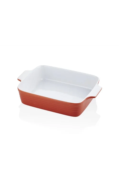 Lamedore Brandanı Dikdörtgen Kiremit Fırın Kabı 33x23x7 cm