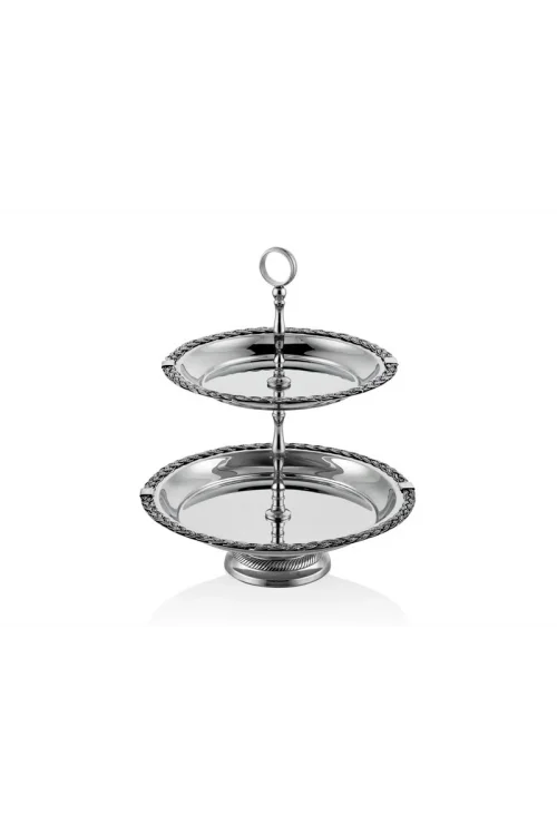 Lamedore Halatlı 2li Sunum Standı 26x26 Cm