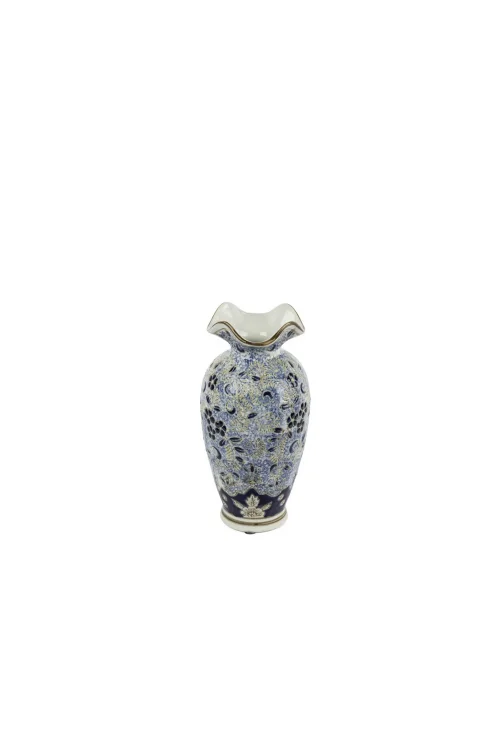 Mikasa Moor Blue Blanc Dek Vazo 13x23cm