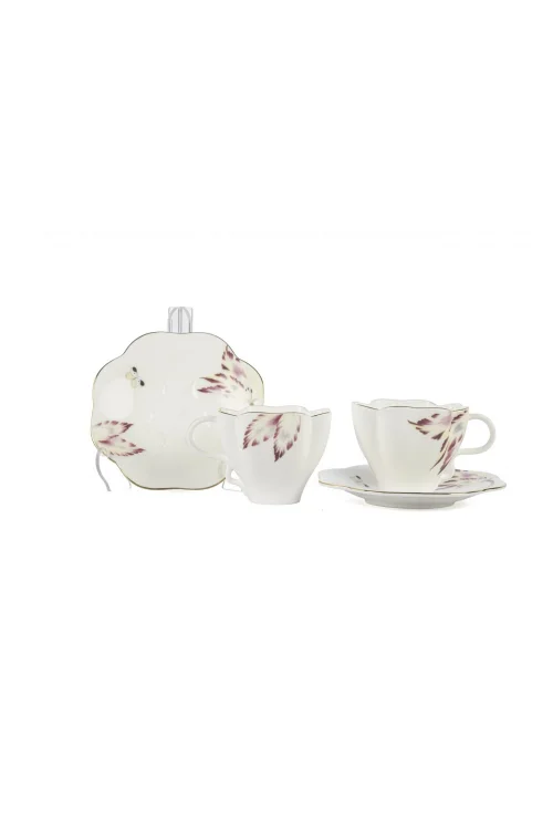 Mikasa Moor mariposa bloom 2li kahve fincan seti 100ml