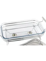 Mikasa Moor Perle Çelik Kapaklı Dikdörtgen Isıtıcılı Servis 47x25x19cm