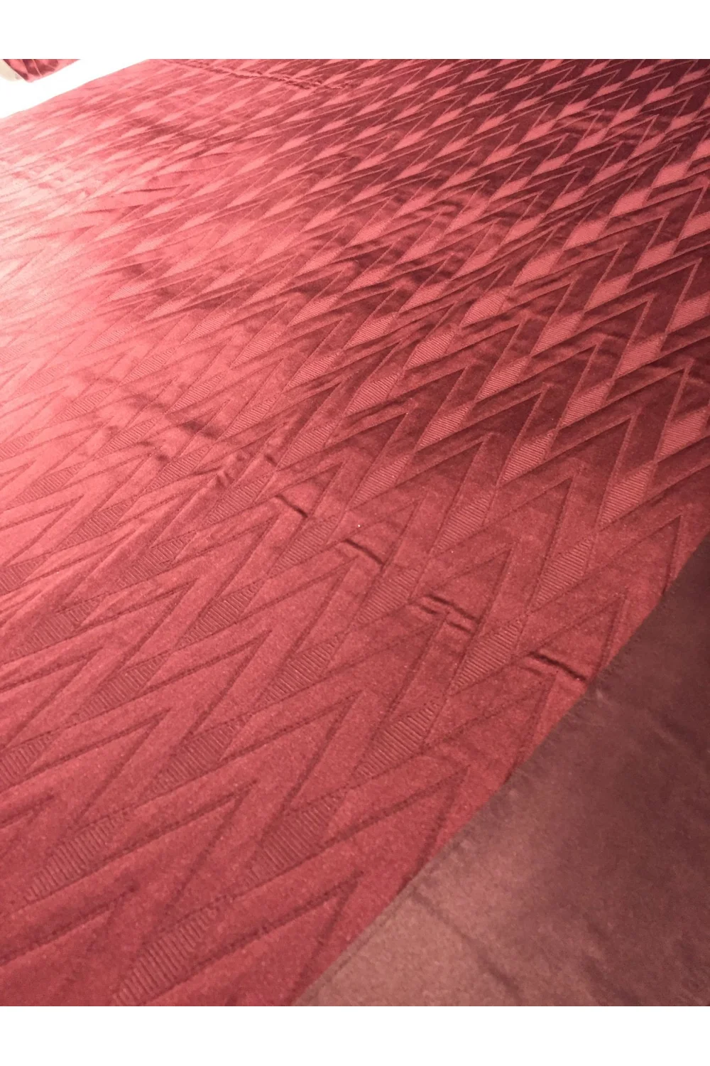 Rüya Pike Odamoda Bordo Pamuk Saten Yatak Örtüsü 250x260