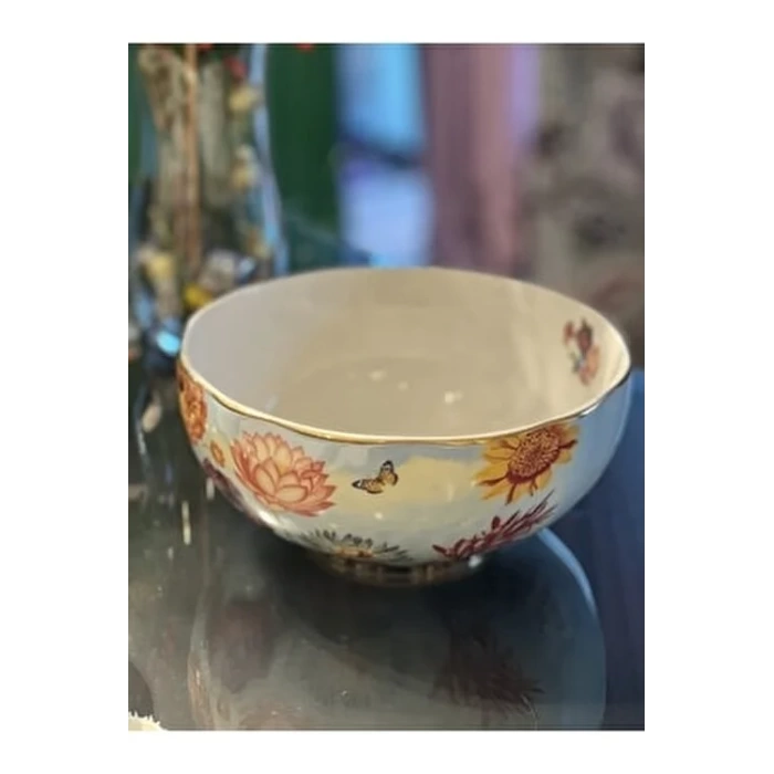 Lamedore Medore Spring Çiçek Desenli Salata Kasesi 23 Cm