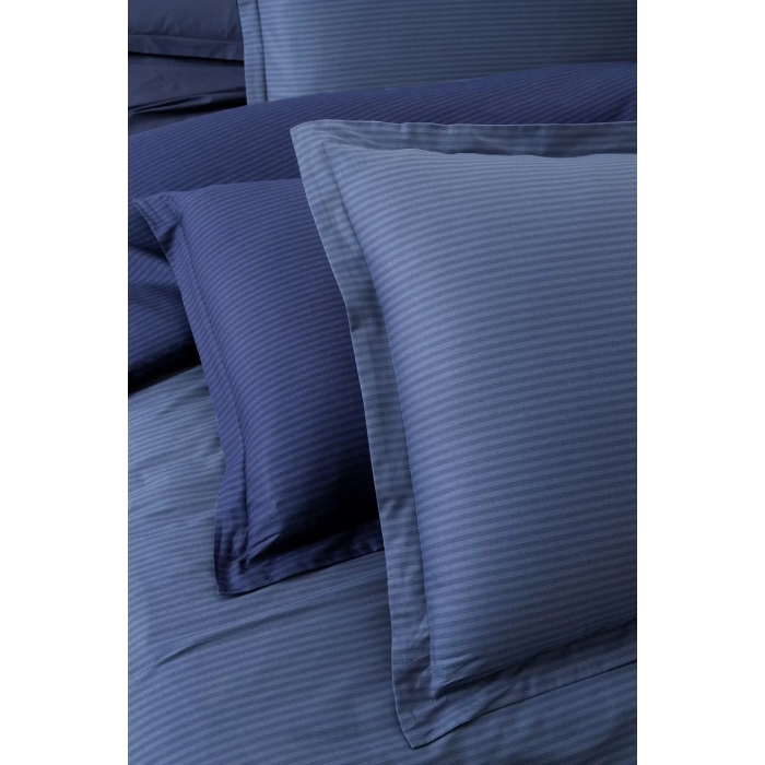 Sarev Solid Fancy Poplin V10 Çift Kişilik Lacivert Nevresim Takımı