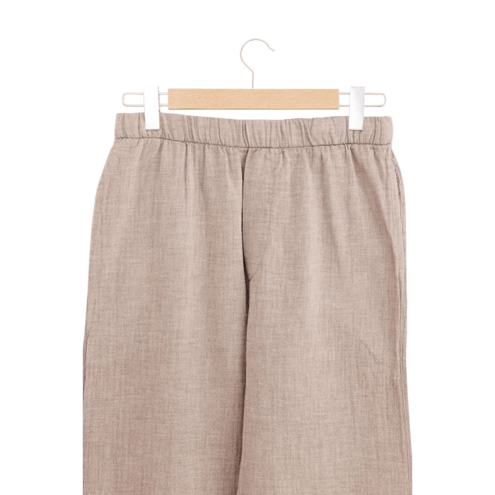 Ecocotton Melsa Erkek Pijama Takımı %100 Organik Pamuk Müslin Bej L Beden