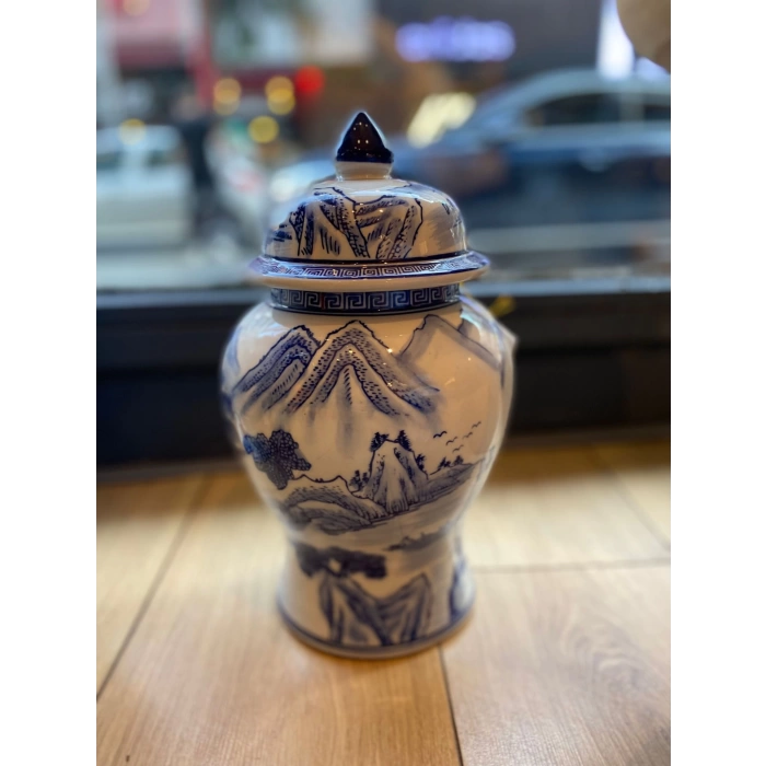 Lamedore Fınes Serisi Geniş Kapaklı Vazo Küçük 30*17*17 cm