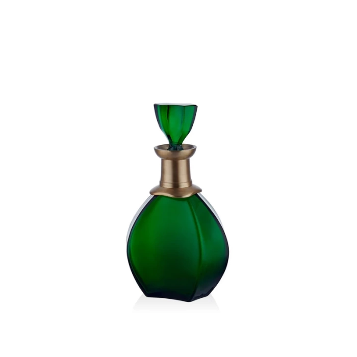 Lamedore Hexagon Green Bottle Yeşil Şişe 14x28 Cm