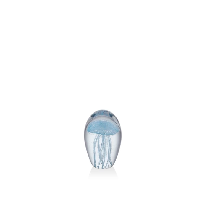 Lamedore Jellyfish Aqua Glass Cam Dekor 5,5x5,5x8 Cm