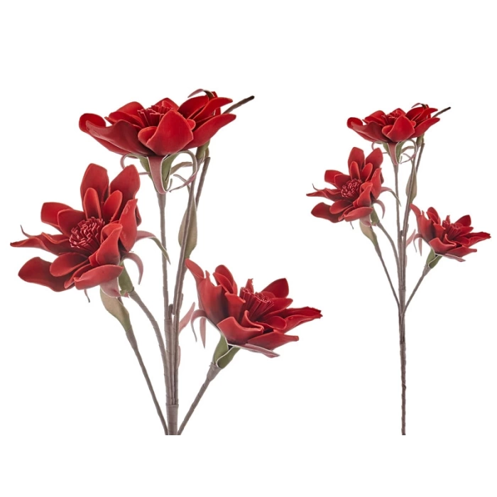Lamedore Okaliptus Kırmızı Yapay Çiçek 103 Cm