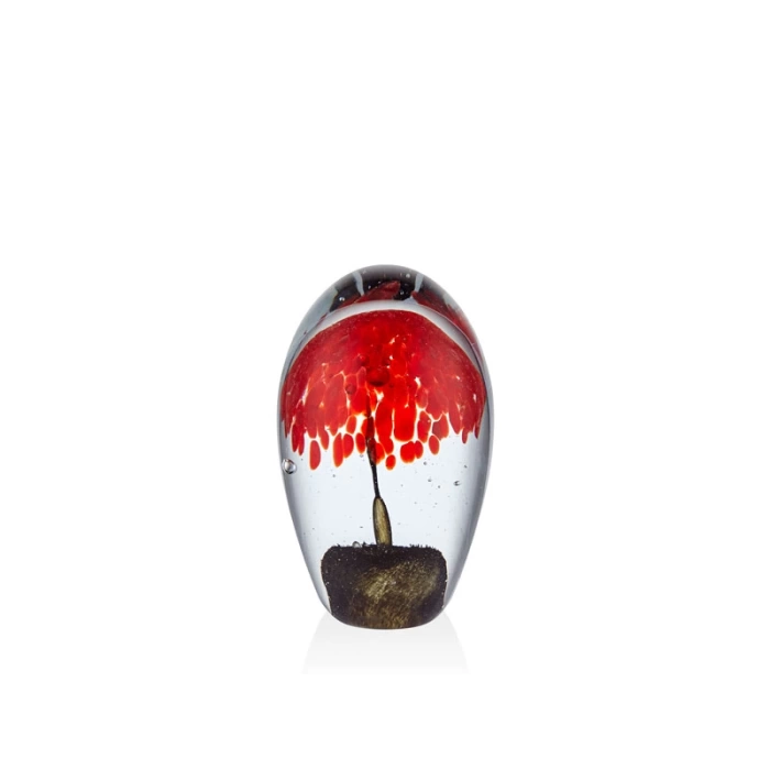 Lamedore Tree Orange Glass Cam Dekor 9,5x9,5x15,5 Cm