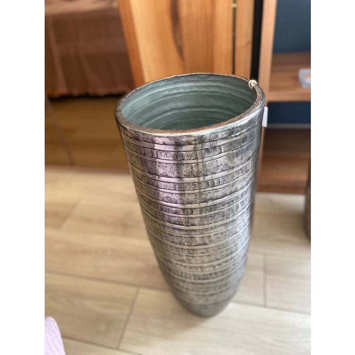 Selin Decor Nikel Antik Vazo Büyük 66x23 cm