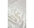 Ecocotton Feris Çift Kişilik Nevresim Takımı %100 Organik Pamuk Perkal Brodeli Beyaz 200x220 Cm