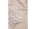 Ecocotton Miranda El Yüz Havlusu 5100 Organik Pamuk Fırfırlı Bej 50x90 cm