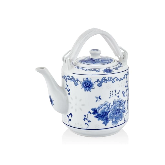 Lamedore Tea Time Manolya Desenli Dekoratif Çaydanlık 19*23*23 Cm