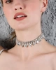 Kadın Renkli Model Zirkon Taşlı Altın Renk Pırlanta Düğün Nişan Parti Tasma Gerdanlık Kolye Choker