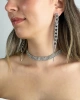 Kadın Velo Model Zirkon Taşlı Gümüş Kaplama Kolye + Küpe Abiye Elbise Kombin Günlük Takı Seti