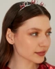 Kadın Yılbaşı Temalı Noel Gümüş Kristal Zirkon Taşlı Saç Taç Modeli Yeni Yıl Kutlama Tacı Tokası