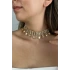 Kadın Fragranza Model Kristal Zirkon Taşlı Gold Kaplama Pırlanta Gerdanlık Tasma Choker Günlük Kolye