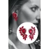 Kadın Kırmızı Melek Kanadı Zirkon Taşlı Model Pırlanta Abiye Elbise Söz Kına Düğün Balo Parti Küpe