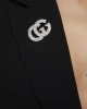 Kadın GG Harf GC Marka Model Gümüş Kaplama Kristal Zirkon Taşlı Zarif Yaka İğnesi Broş
