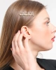 Kadın JDR Harf Marka Model Gold Kaplama Kristal Zirkon Taşlı Saç Tokası