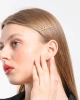Kadın CC Harf Marka Model Gold Kaplama Kristal Zirkon Taşlı Saç Tokası